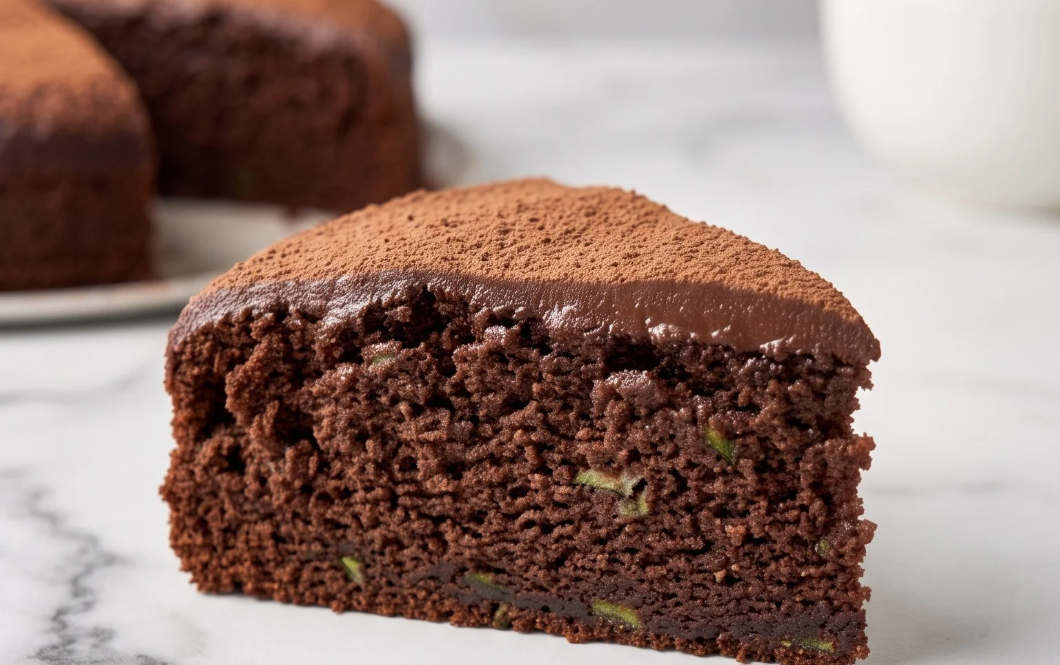 Moist Chocolate Zucchini Cake-Surprising Decadence