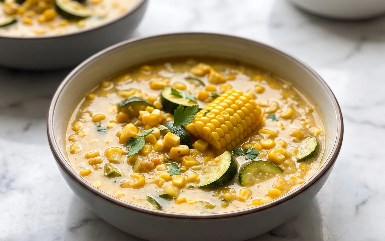 Summer Corn Zucchini Chowder – Fresh Harvest Recipe