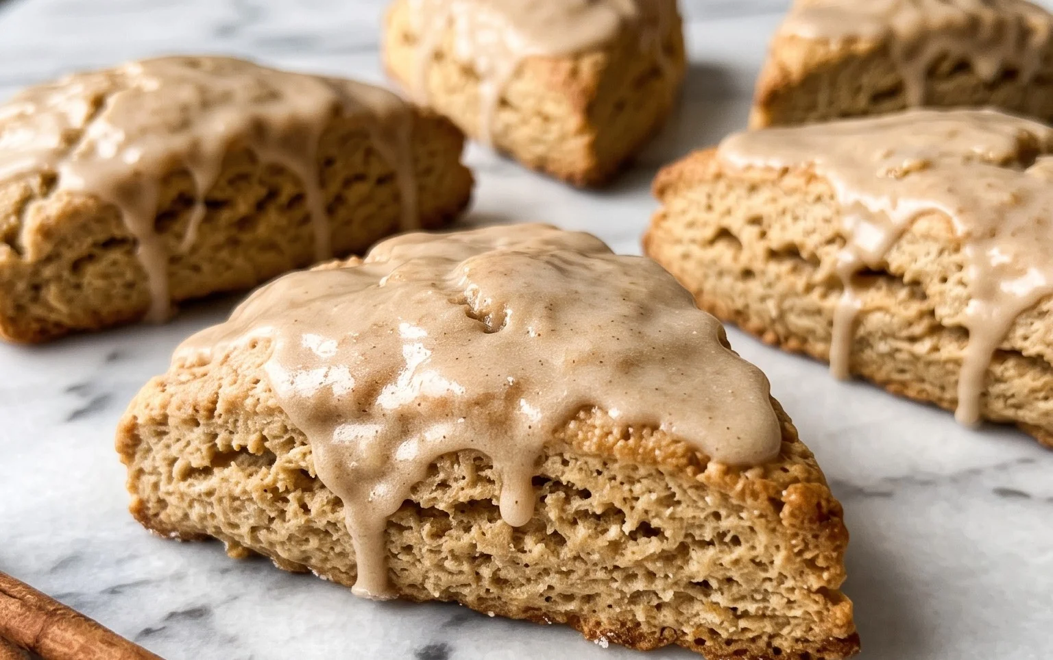 Cozy Chai Scones with Maple Glaze