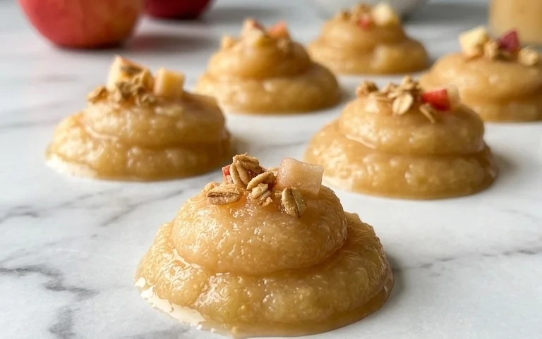 Super Easy Frozen Applesauce Snack for Kids