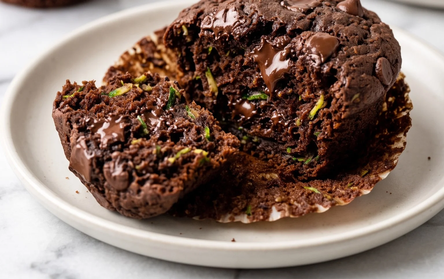 Chocolate Zucchini Muffins 