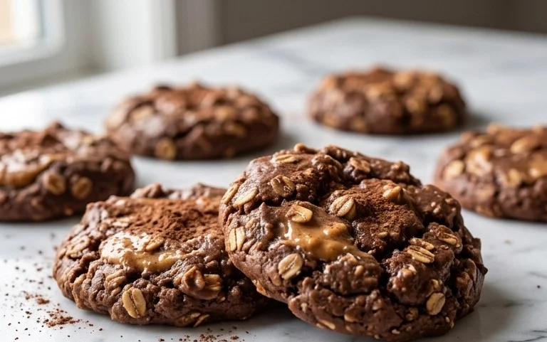 Easy Chocolate Peanut Butter No Bake Cookies