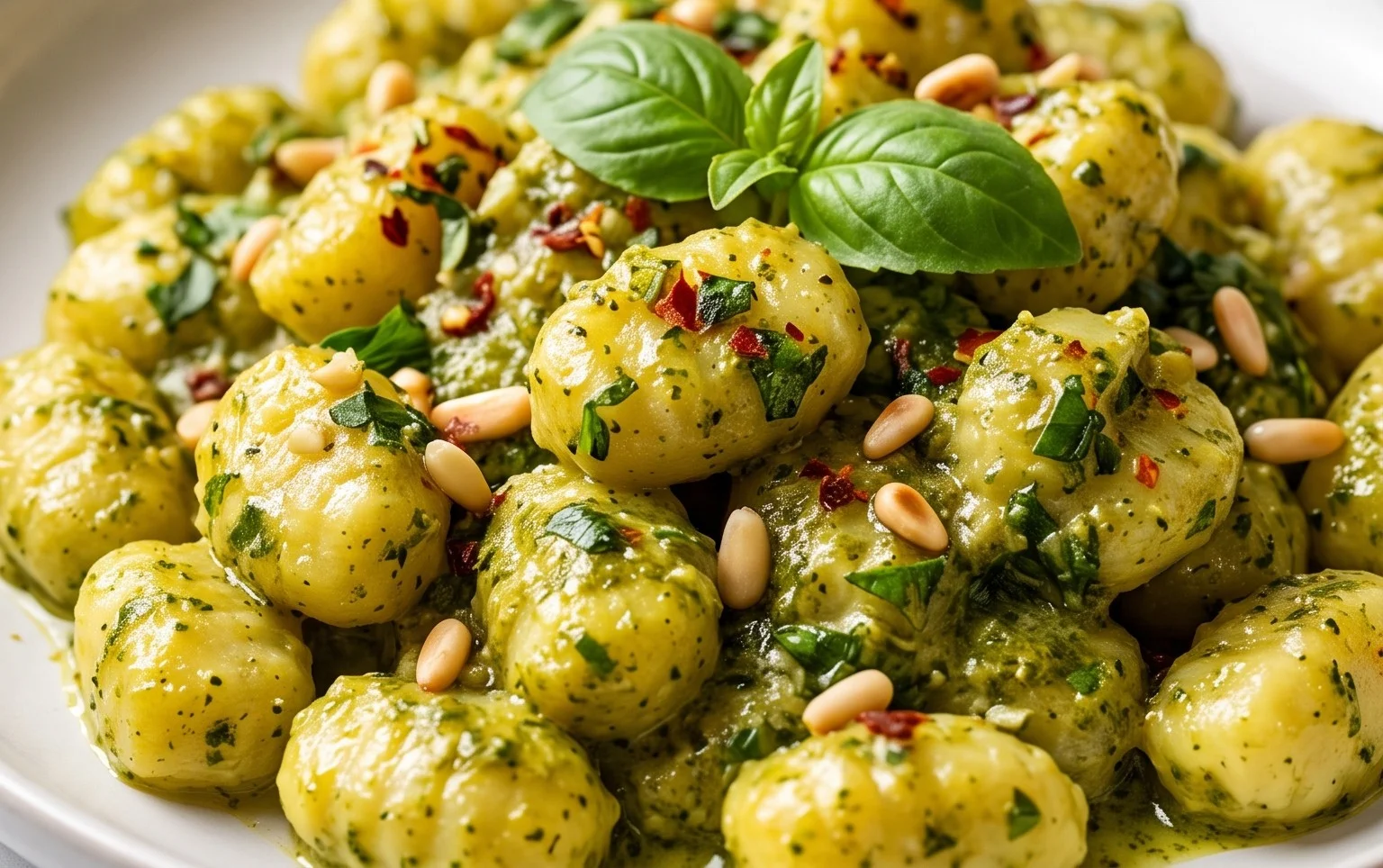 Creamy Pesto Gnocchi