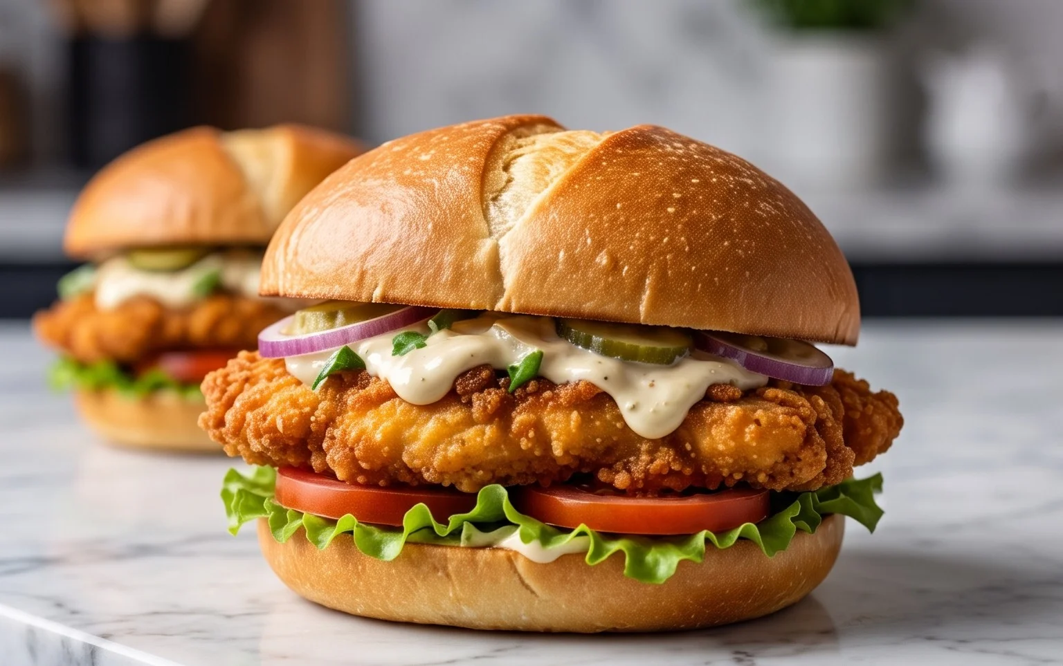 Ultimate Crispy Chicken Caesar Sandwich Recipe